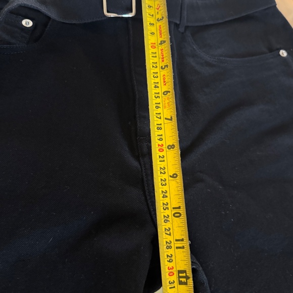 PROENZA SCHOULER WHITE LABEL Ellsworth High Rise Wide Leg Jeans Black 28 NWOT - Picture 9 of 11